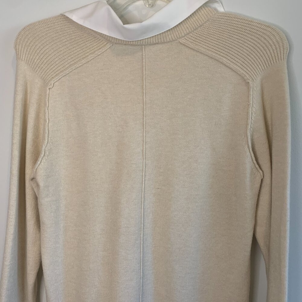 Truth by Republic sweater with combo Color Ivory Size M - Picture 8 of 12